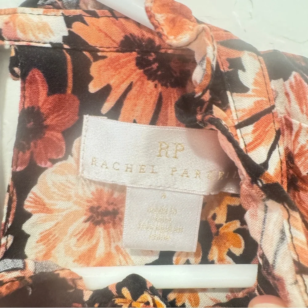 Rachel Parcell Floral Tiered Midi Dress Womens 6 Spring Easter Peasant - Picture 7 of 11